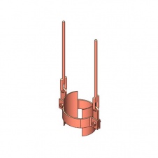 Блок подвески хомутовый для вертикальных трубопроводов ОСТ 34-10-728-93